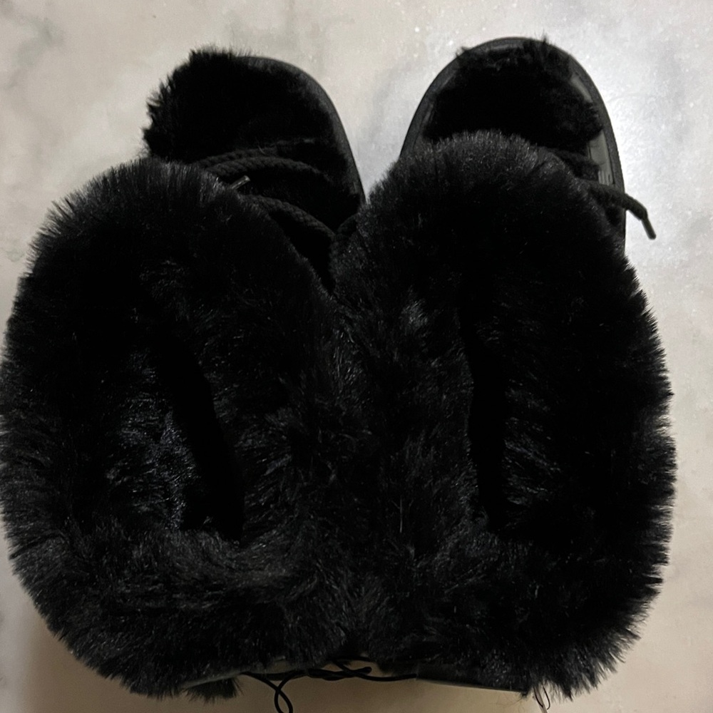 H&M Black Faux Fur Winter Boots - Picture 7 of 12